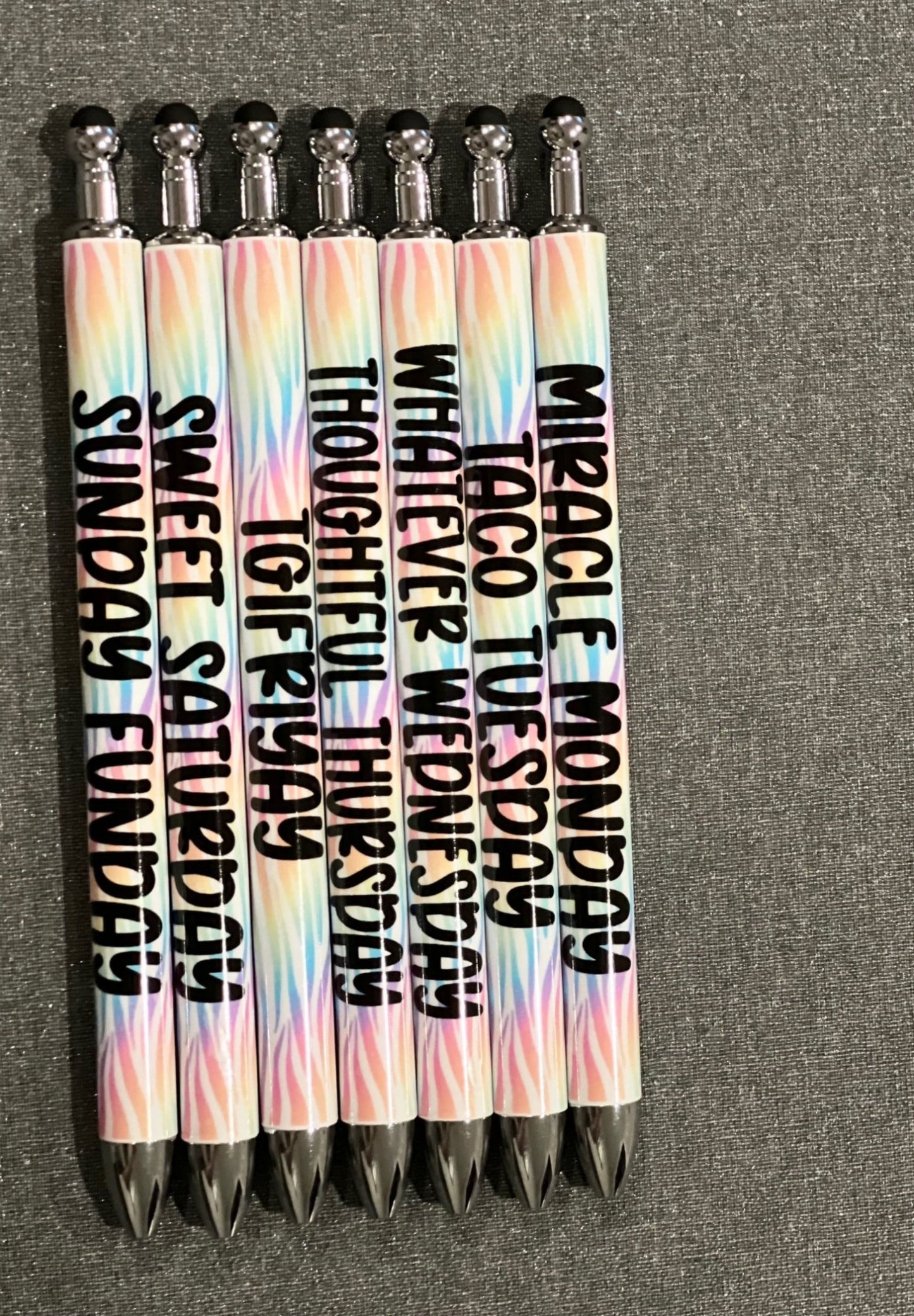Days of the week 7PC set Pen/Mechanical Pencil