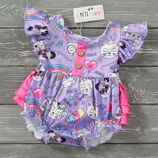 Cat and Unicorn Infant Onesie