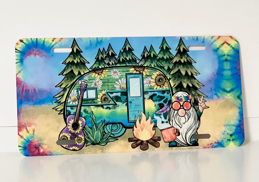 Hippie Gnome Vanity License Plate