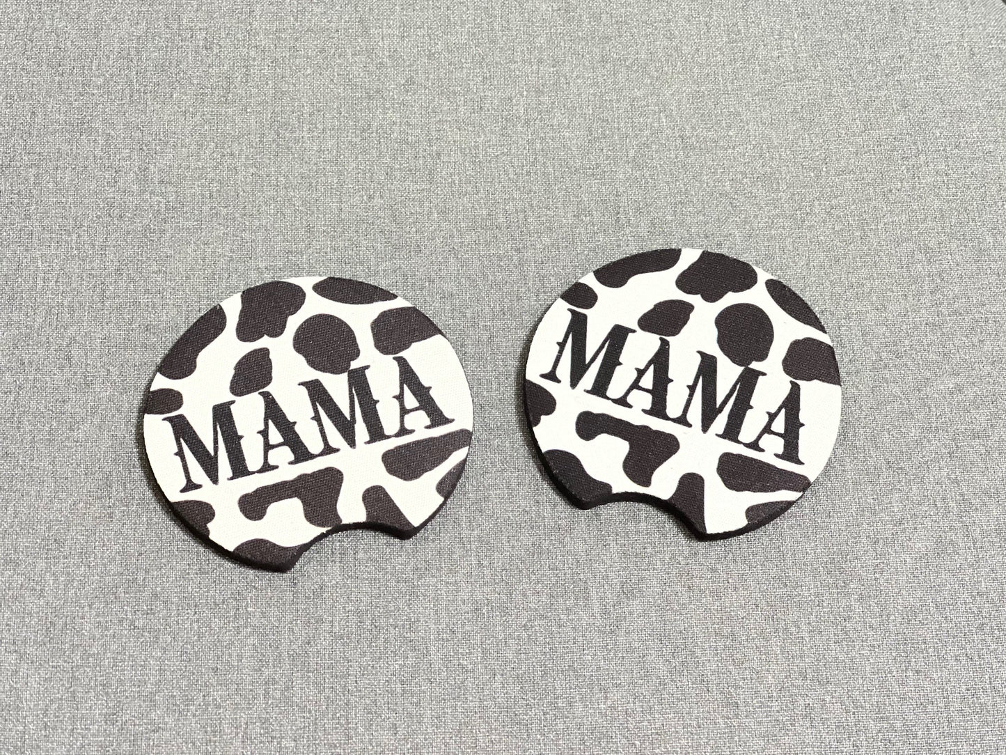 MAMA Cow Print Coasters