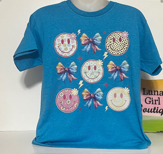 Smileys and Bows Youth Sizes